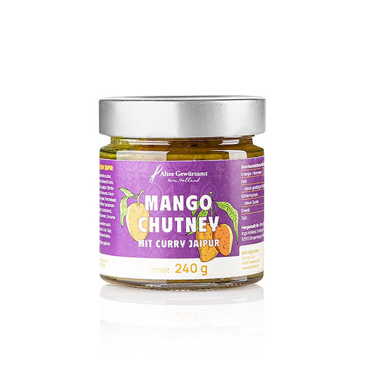 Chutney di mango con curry Jaipur, Altes Gewürzamt NZV), 240 g