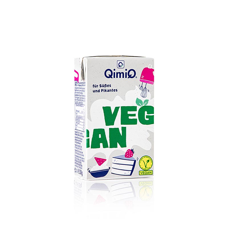 QimiQ VEGAN Whip im Tetrapack, Sahne-Basis Aufschlagbar/ NATUR, 250 g