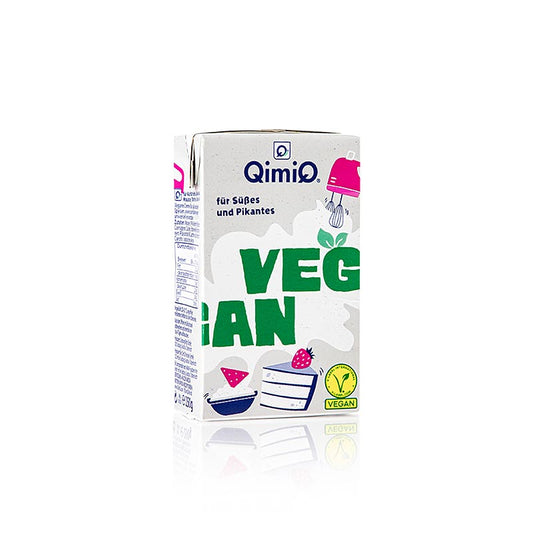 QimiQ VEGAN Whip im Tetrapack, Sahne-Basis Aufschlagbar/ NATUR, 250 g