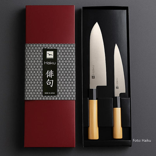 HSET 1 Set de couteaux Haiku - H05 Sontoku + H03 Couteau de chef, 2 pièces