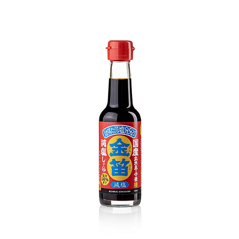 Salsa di soia Genen, shoyu, sale ridotto, Fueki, Giappone, 150 ml