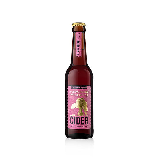 Jörg Geiger Sidro di frutta dei prati svevi ROSÉ analcolico, secco, biologico, 330 ml