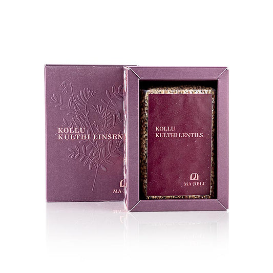 Kollu Kulthi Linsen, alte Sorte aus Tamil Nadu, Indien, Ma-Deli, 1 kg