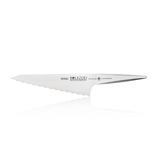 Couteau de cuisine P-51 « Katano » à lame dentelée (18,5 cm), acier Chroma type 301, design par F. A. Porsche, 1 pièce
