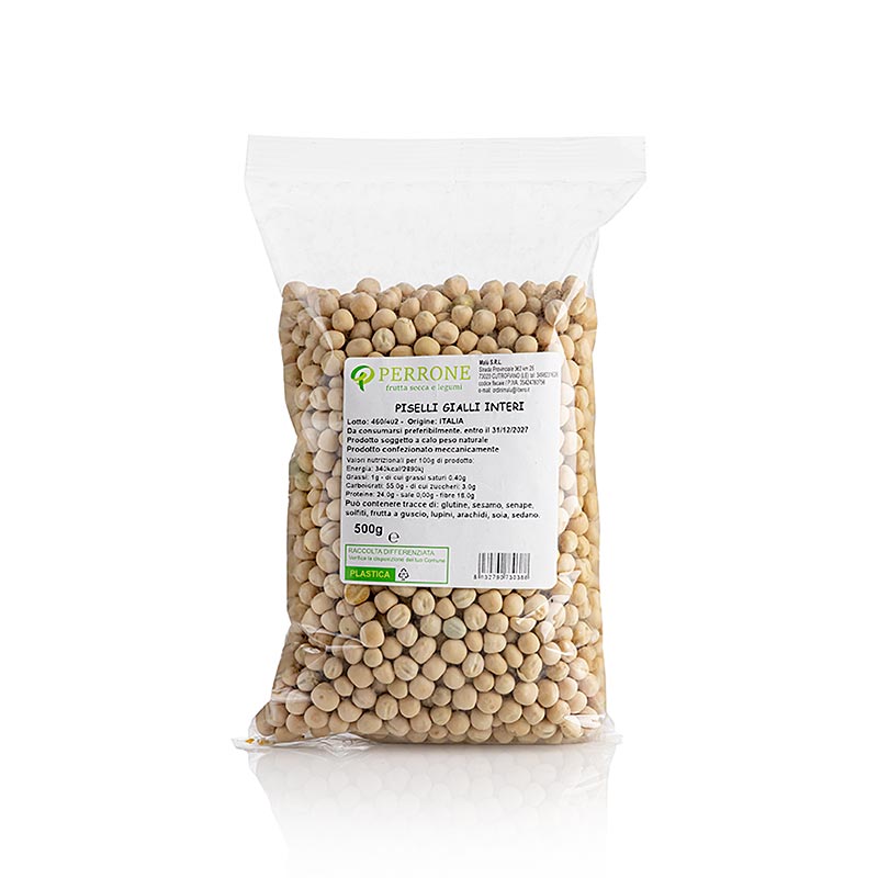 Piselli gialli, interi, secchi, Perrone, Italia, 500 g