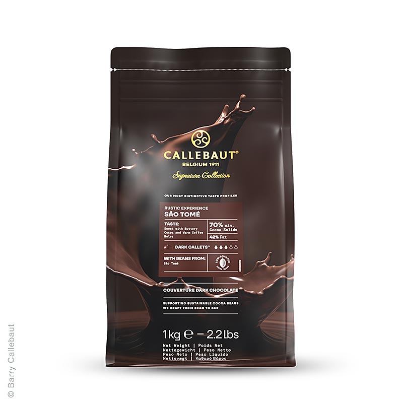 Signature catégorie Chocolat catégorie São Tomé, 70 %, callets, Callebaut CHD-Q1RUSTO), 1 kg