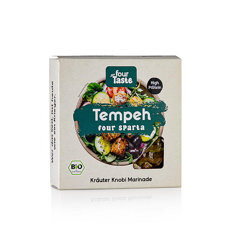 fourTaste - Tempeh fourSparta - Kräuter/Knoblauch, aus Süßlupinen & gelben Erbsen, BIO, 200 g
