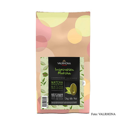 Valrhona Inspiration Matcha, Grüner-Tee-Spezialität mit Kakaobutter, 3 kg