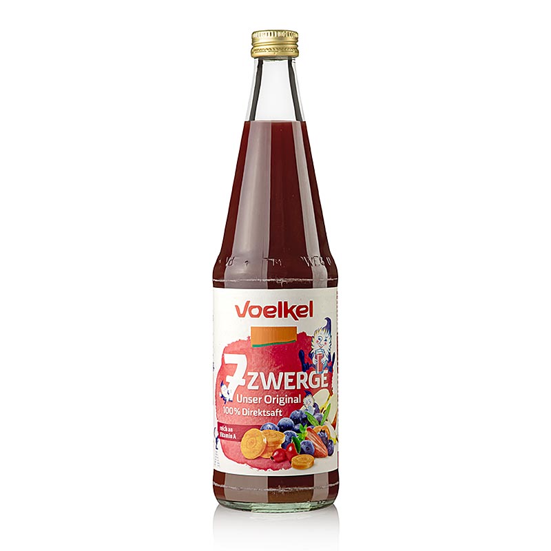 Jus multifruits « Les 7 nains » de Voelkel, bio et végétalien, 700 ml