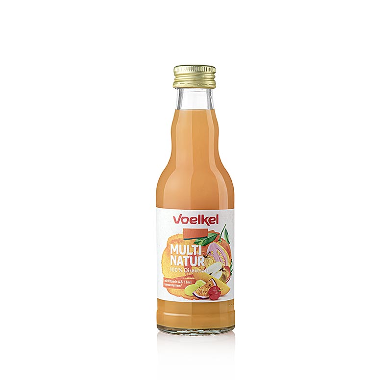 Succo multifrutta Voelkel Multi Natur, biologico e vegano, 200 ml