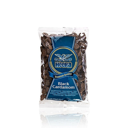 Cardamomo intero, nero, Heera, 200 g