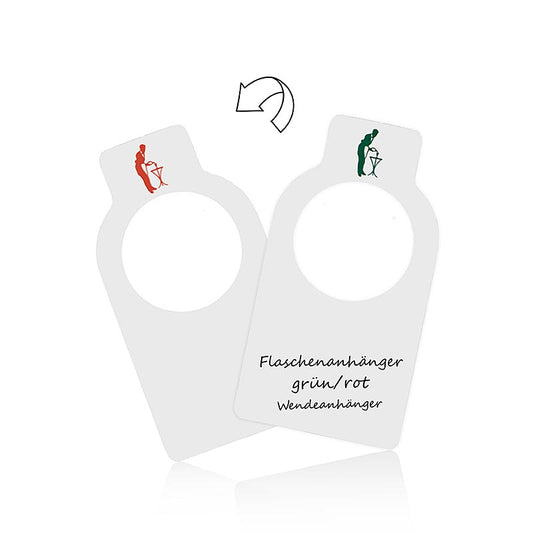 Etichette per il collo della bottiglia "Wine Tags" per l'identificazione delle bottiglie di vino (OG), 500 pezzi