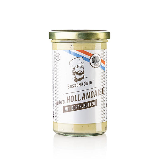 Sossenkönig - Sauce hollandaise à la truffe, au beurre de bufflonne, sauce prête à l'emploi, 250 ml