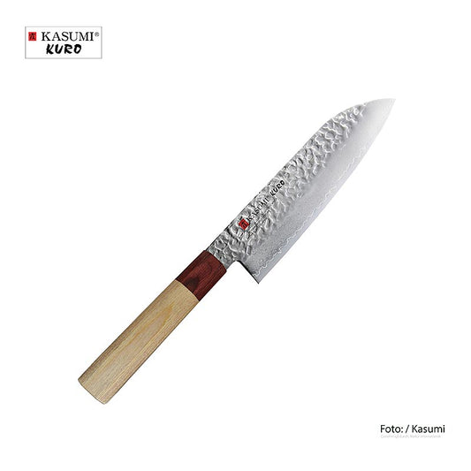Couteau Santoku Haiku Kasumi Kuro, 17,5 cm, naturel/rouge, 1 pièce