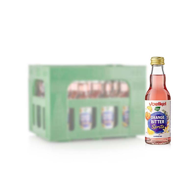 Voelkel "Orange Bitter Spritz", cocktail analcolico, BIO, 12 x 200 ml
