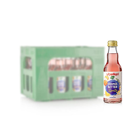 Voelkel "Orange Bitter Spritz", cocktail analcolico, BIO, 12 x 200 ml