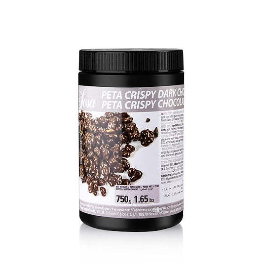 Sosa - Peta Crispy, ricoperte di cioccolato fondente (54260), 750 g