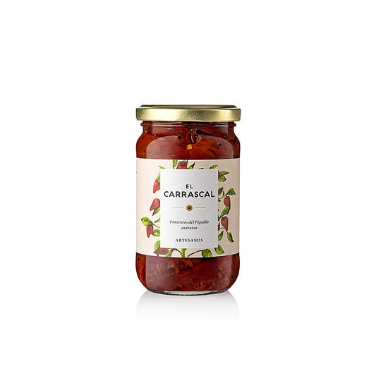 Pimiento Piquillo - Lamelles de poivrons piquillos dans leur jus, El Carrascal, 300 g