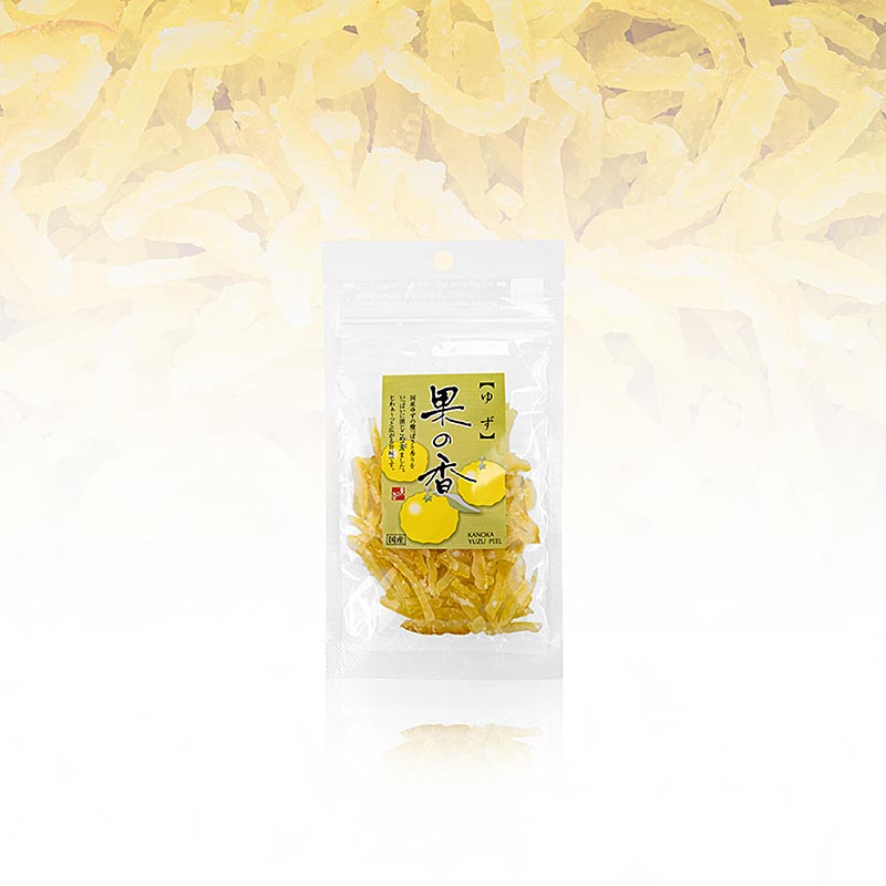 Yuzu Schalen Zesten, kandiert, Kanoka, 36 g