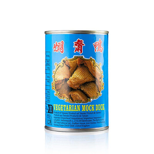 Mock Duck, carne di anatra vegetariana a base di proteine del grano, WC, 280 g