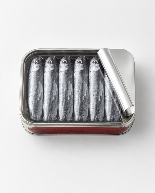 Sardines au chocolat, chocolat au lait, Boîte, Michel Cluizel, 75 g, 5 pièces