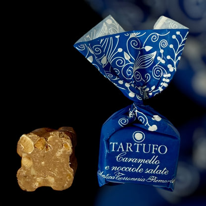 Antica Torroneria Piemontese Tartufi dolci Caramello e Nocciole Salate, 1KG