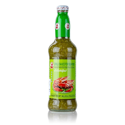 Chili-Sauce für Seafood, grün, Cock Brand, 700 ml