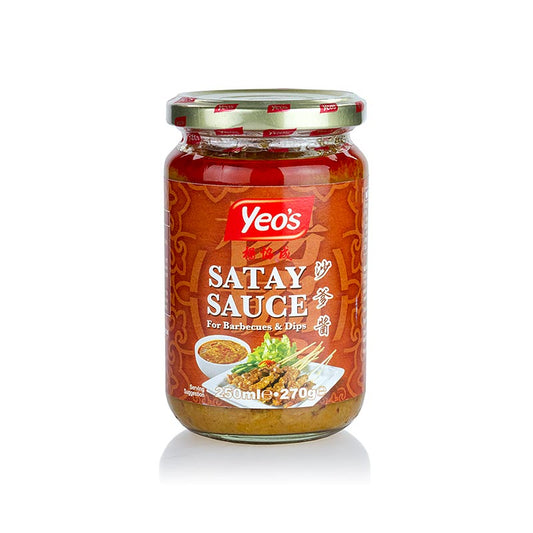 Satay Erdnuss-Sauce, für Sate-Spieße, Yeo´s, 250 ml