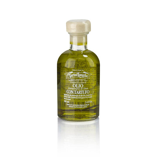 Natives Olivenöl Extra mit Sommertrüffel & Aroma (Trüffelöl), Tartuflanghe,  100 ml - Trüffel frisch, -Konserven, -Öle, -Produkte - Trüffelöle - thungourmet