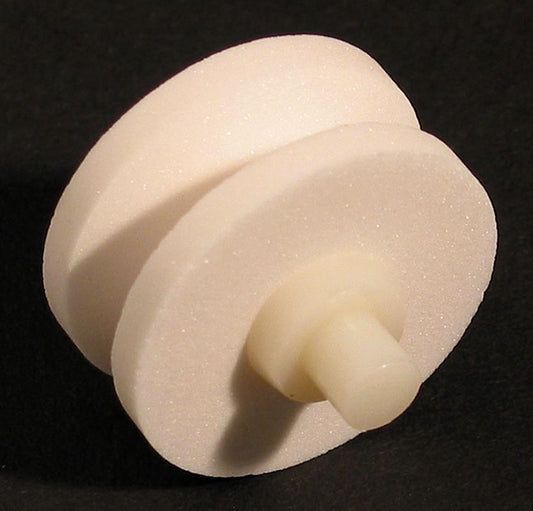 Ersatzsteinrolle Keramik 444, für Mino-Sharp 440/GB+RB, weiß, grob, 1 St