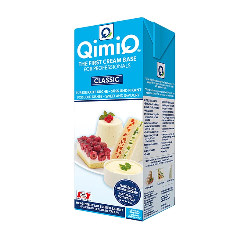 QimiQ Classic Natur, zum Kochen, Backen, Verfeinern, 15% Fett, 1 kg