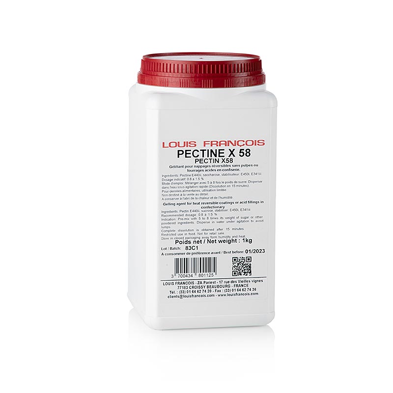 Pektin - Pectin X 58, Geliermittel für Überguss ohne Fruchtmark, 1 kg