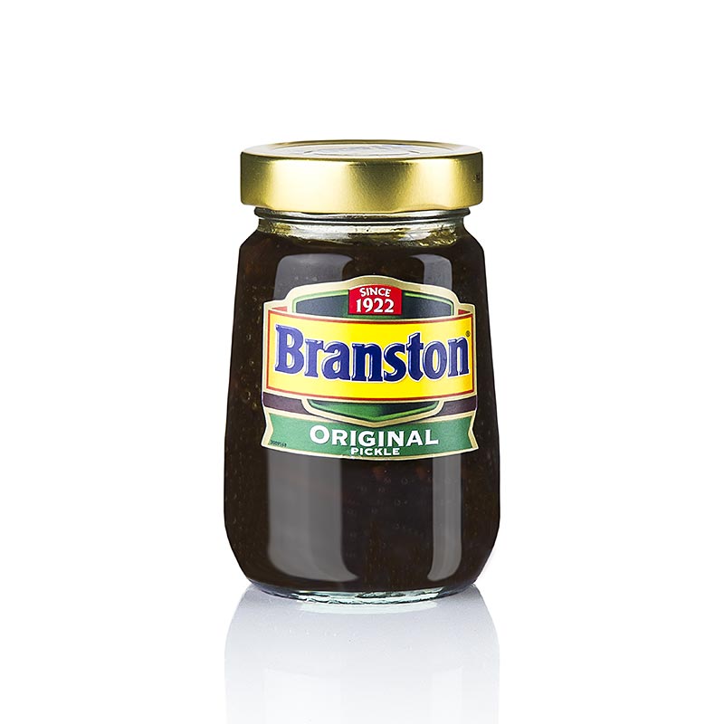 Branston Pickle, Gemüse-, Dattel- und Apfelstücke süß-sauer,  360 g - thungourmet