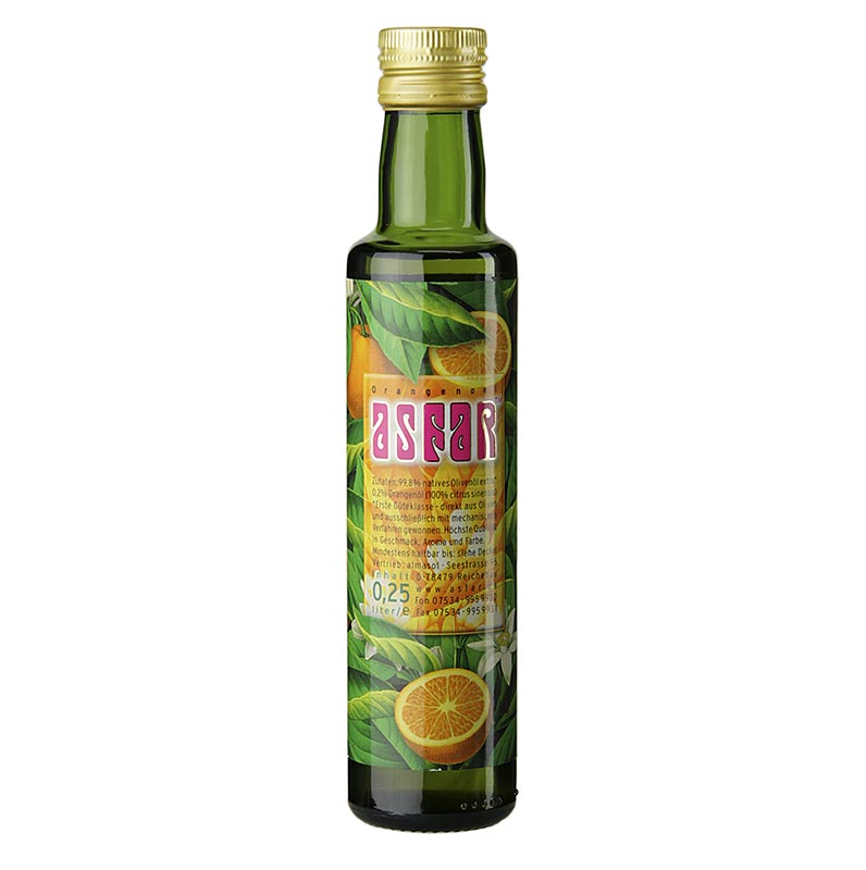 Olivenöl, mit Orangenöl, Spanien, Asfar, 250 ml