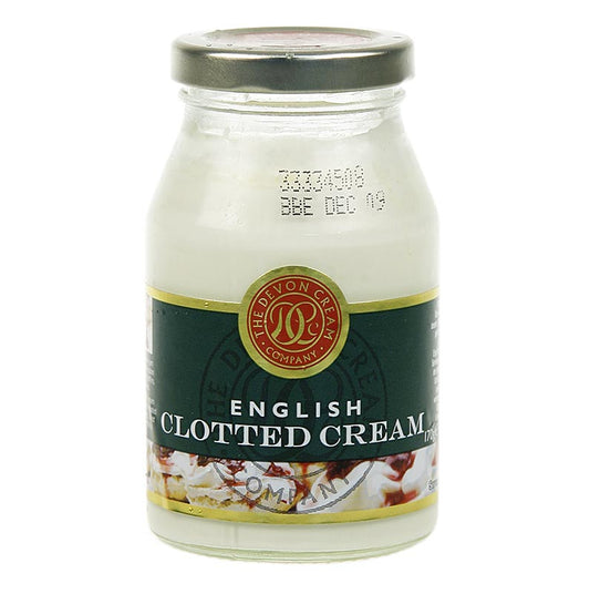 Englische Clotted Cream, feste Rahm-Creme, 55% Fett,  170 g - Saucen, Suppen, Fonds - Chutneys, Pestos, Saucen und Spezialitäten - thungourmet