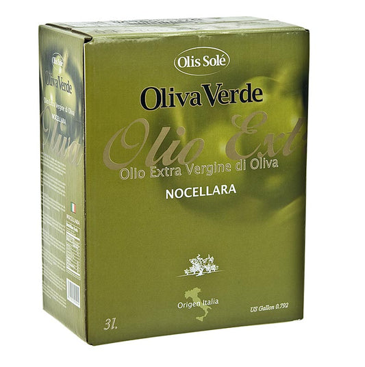Natives Olivenöl Extra, Oliva Verde, aus Nocellara Oliven, 3 l