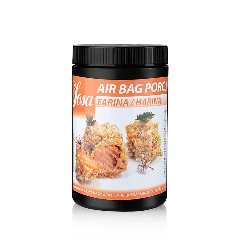 Air bag porc farina - rohe Schweinerinde/-schwarte, getrocknet, feines Granulat,  600 g - Molekulares Kochen - Produkte von Sosa - thungourmet