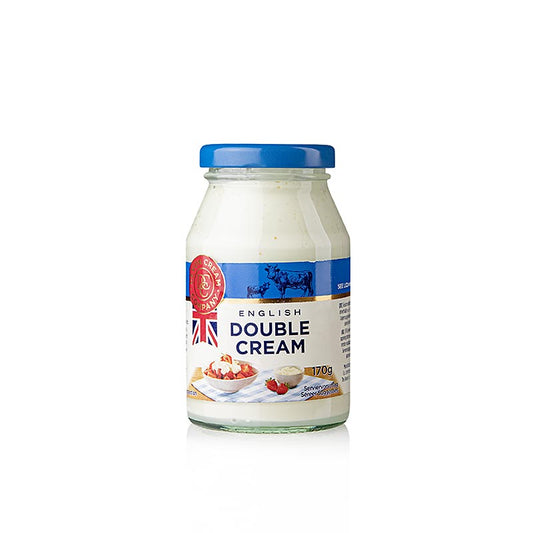 Englische Double Devon Cream, feste Creme, 48% Fett, 170 g