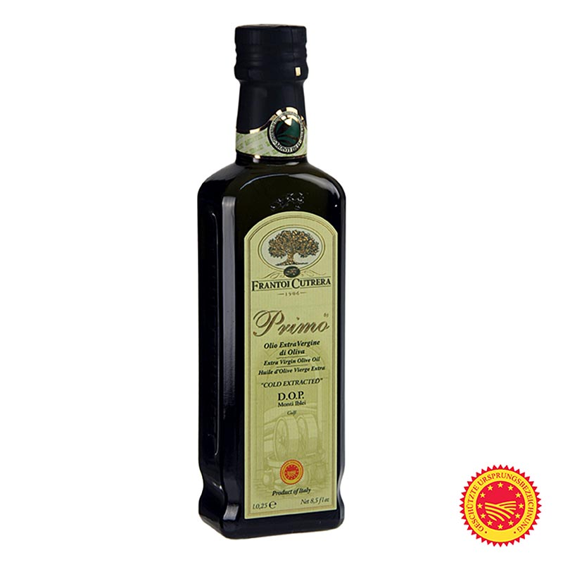 Natives Olivenöl Extra, Frantoi Cutrera "Primo DOP/g.U.", 100% Tonda Iblea, 250 ml