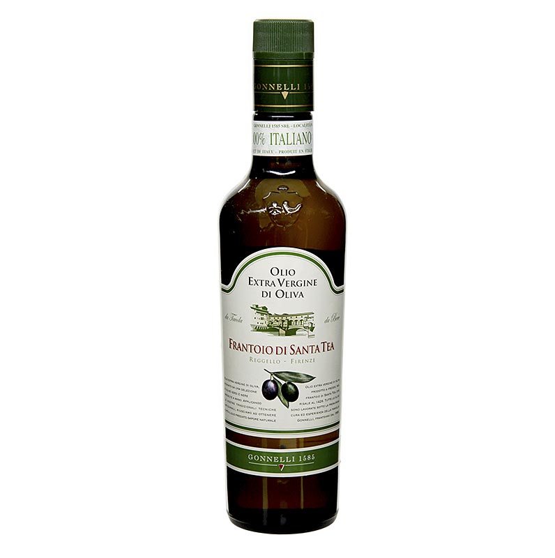 Natives Olivenöl Extra, Santa Tea Gonnelli "Fruttato Intenso", grüne Oliven, 500 ml