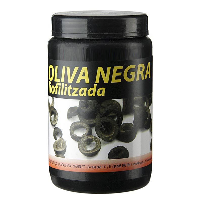 Sosa Gefriergetrocknete Oliven, schwarz, in Scheiben geschnitten (38114), 75 g