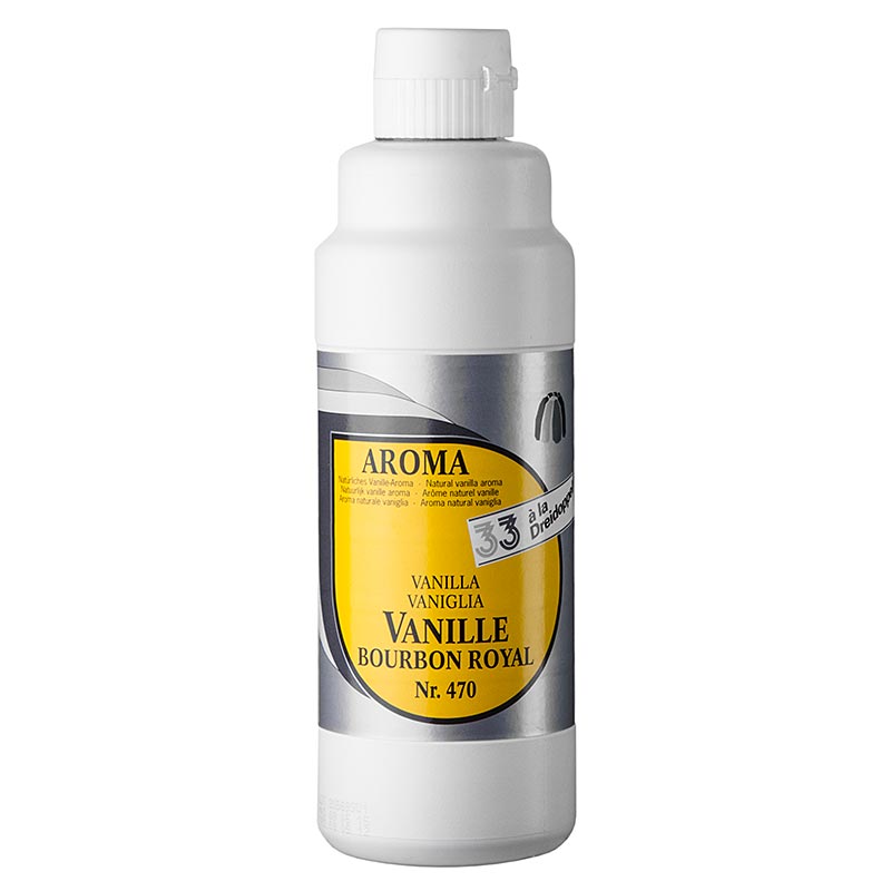 Vanille-Aroma, Bourbon Royal, flüssig, mit Stippen, Dreidoppel, No.470, 1 l