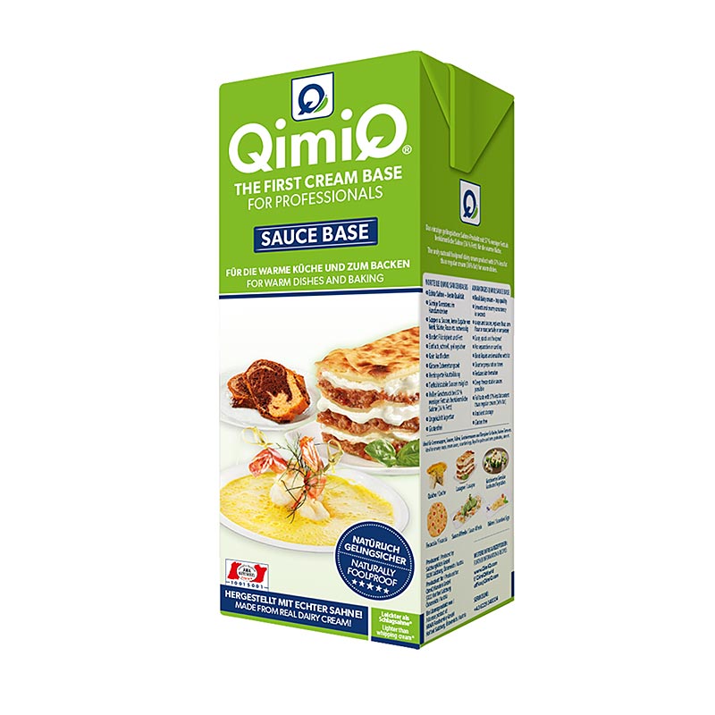 QimiQ Saucenbasis Natur, für sämige Suppen & Saucen, 15% Fett, 1 kg