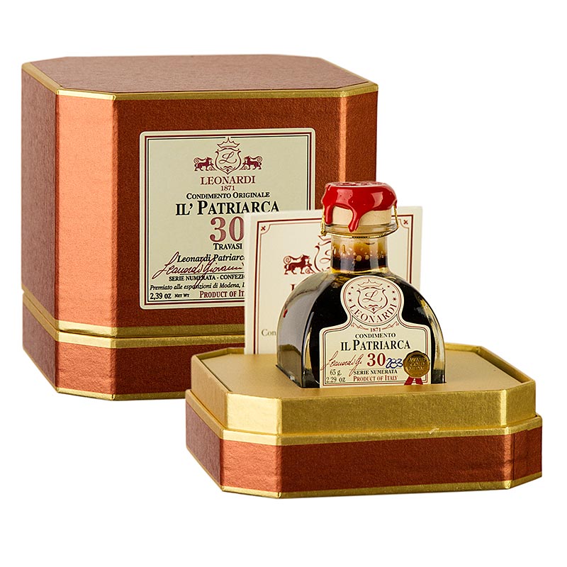 Leonardi - Balsamico Patriarca Condimento, 30 Jahre,  50 ml - Essig & Öl - Aceto Balsamico Leonardi - thungourmet