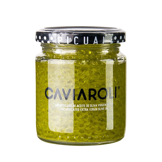 Caviaroli® Olivenölkaviar, kleine Perlen aus extra nativem Olivenöl, gelb, 200 g