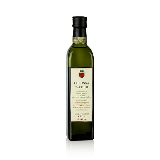 Natives Olivenöl Extra mit weißer Trüffel-Aroma (Trüffelöl), M. Colonna, 500 ml