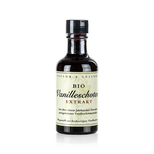 Bourbon-Vanille Extrakt, ohne Stippen, Taylor & Colledge, BIO, 100 ml
