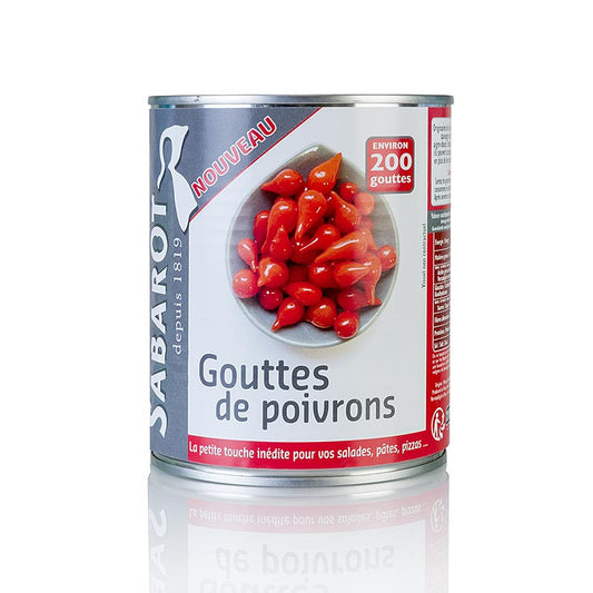 Paprikatropfen, rot, Sweety Drops, "Gouttes de Poivron", 793 g