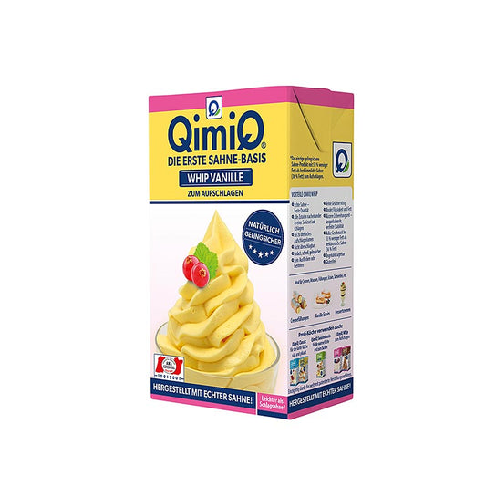 QimiQ Whip Vanille, kalt aufschlagbares Sahne Dessert, 17% Fett, 250 g