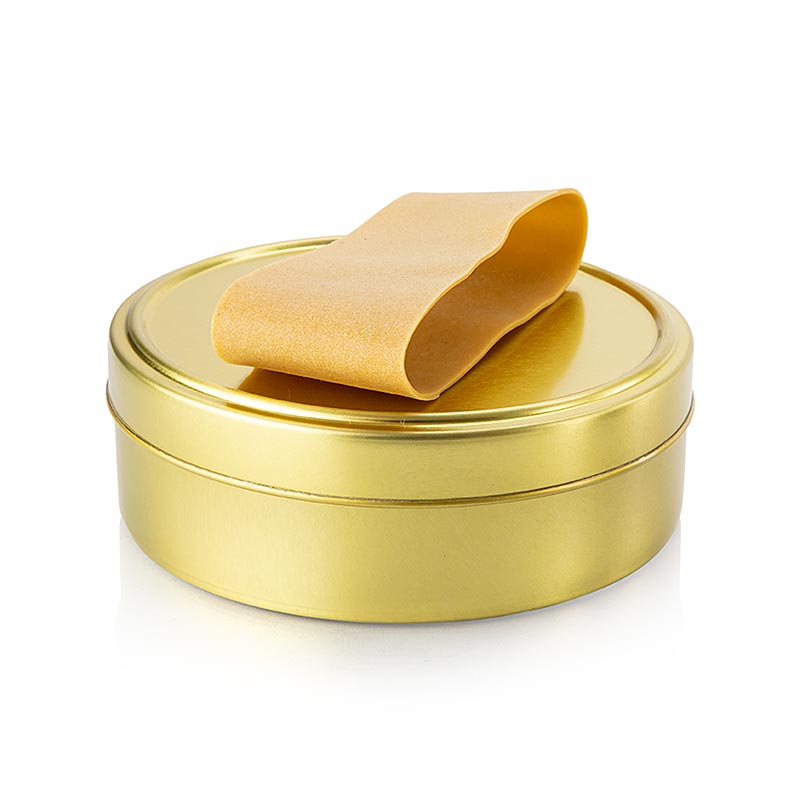 Kaviardose - gold, unbedruckt, mit Verschluss-Gummi, ø11,5cm, für 500g Kaviar, 1 St
